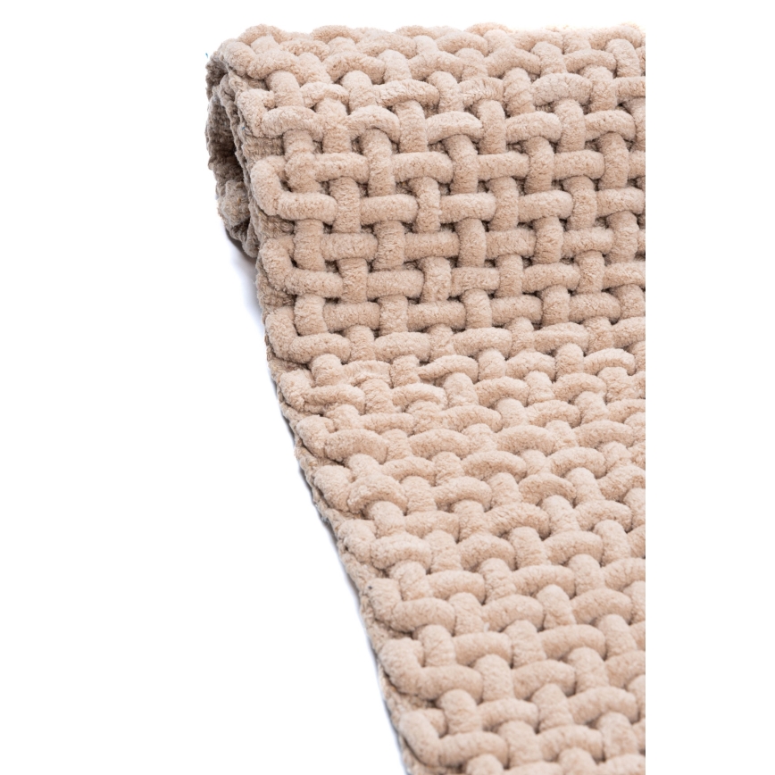 BELWEDER Bath Mat 60x100 cm, Beige