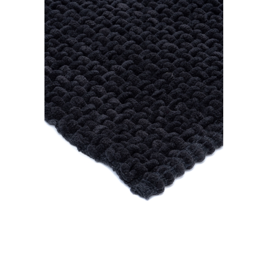 BELWEDER Bath Mat 60x100 cm, Black