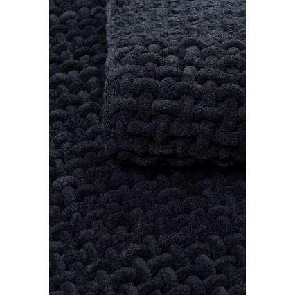 BELWEDER Bath Mat 60x100 cm, Black