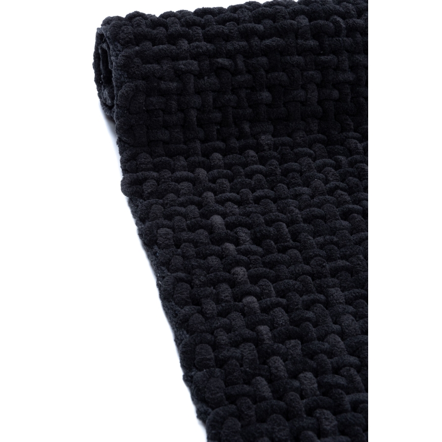 BELWEDER Bath Mat 60x100 cm, Black