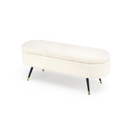 Bench with a storage space AVEIRO 46x120 cm white
