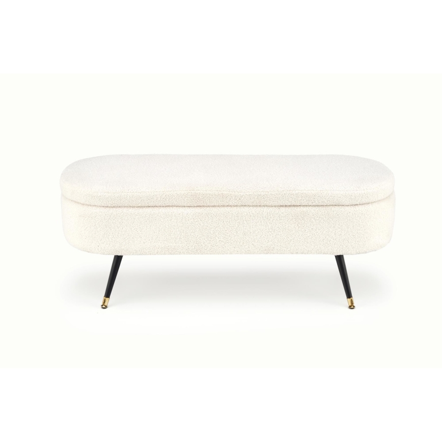 Bench with a storage space AVEIRO 46x120 cm white