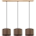BENITA cable-hung pendant light 3xE27/40W/230V brown/oak