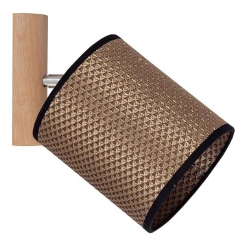 BENITA wall-mounted spotlight 1x E27/25W/230V brown/oak