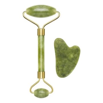 Beper - Jade Massage Roller and Gua Sha Stone