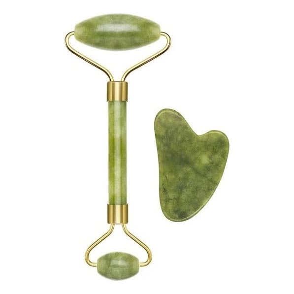 Beper - Jade Massage Roller and Gua Sha Stone