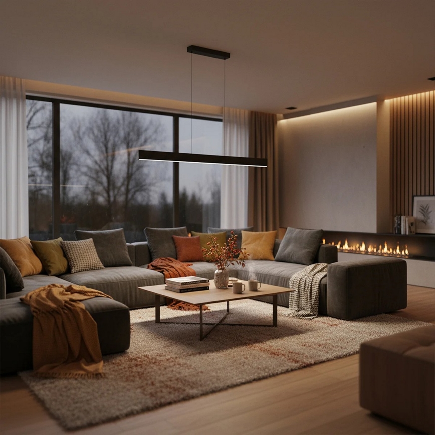 BERNADETTA Cable-Suspended LED Chandelier LED/20W/230V 4000K Black