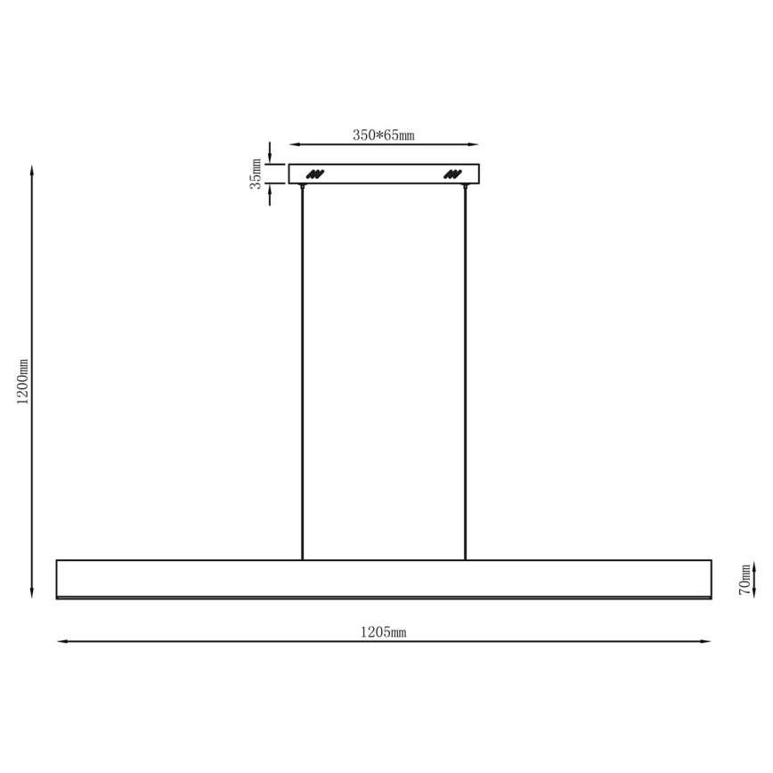 BERNADETTA LED pendant light on cable LED/20W/230V 4000K white