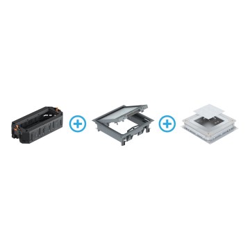 BETTERMANN - Floor box for concrete 12 modules (6 devices 45x45)