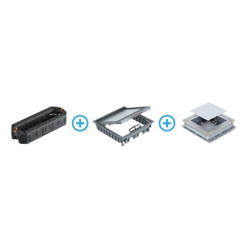 BETTERMANN - Floor box for concrete 24 modules (12 devices 45x45)