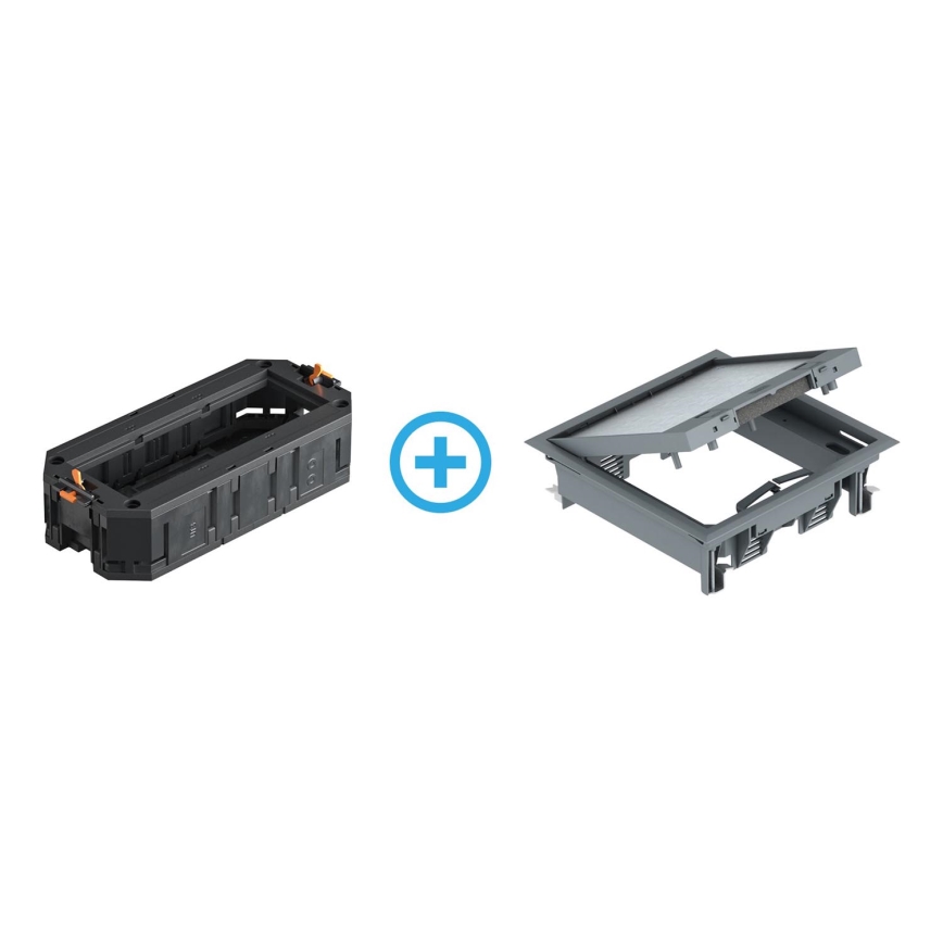 BETTERMANN - Floor box for double floors 12 modules (6 devices 45x45)
