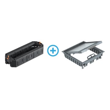 BETTERMANN - Floor box for double floors 24 modules (12 devices 45x45)