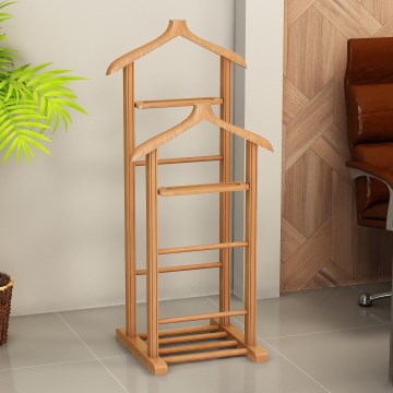 BIBI Freestanding Coat Rack, 33 x 120 x 46 cm, Brown