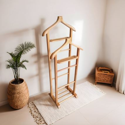 BIBI Freestanding Coat Rack, 33 x 120 x 46 cm, Brown