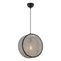 BIG DRUM cable-hung pendant light 1xE27/60W/230V grey/black