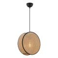 BIG DRUM Cable Pendant Lamp 1xE27/60W/230V Brown/Black