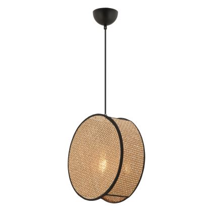 BIG DRUM Cable Pendant Lamp 1xE27/60W/230V Brown/Black