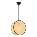 BIG DRUM cable pendant light 1xE27/60W/230V beige/black