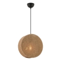 BIG DRUM cable pendant light 1xE27/60W/230V brown