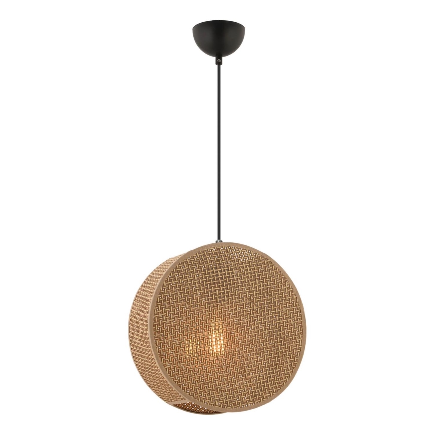 BIG DRUM cable pendant light 1xE27/60W/230V brown
