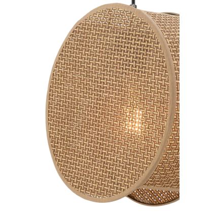 BIG DRUM cable pendant light 1xE27/60W/230V brown