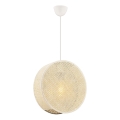BIG DRUM Cable Pendant Light 1xE27/60W/230V, Cream