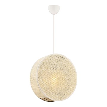 BIG DRUM Cable Pendant Light 1xE27/60W/230V, Cream