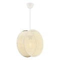 BIG DRUM Cord Pendant Light 1×E27/60W/230V — Cream