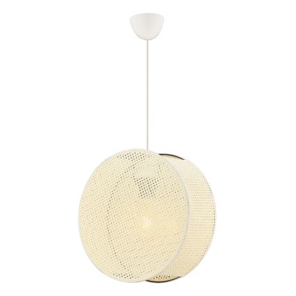 BIG DRUM Cord Pendant Light 1×E27/60W/230V — Cream