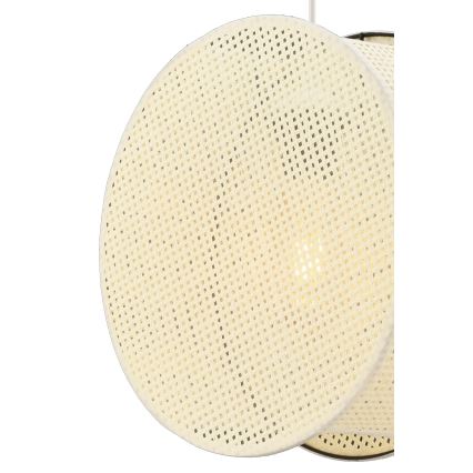 BIG DRUM Cord Pendant Light 1×E27/60W/230V — Cream