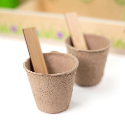 Bigjigs Toys - Gardening set in a crate