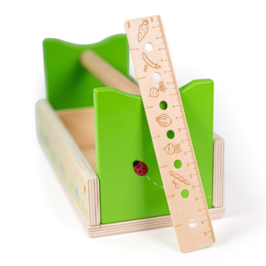 Bigjigs Toys - Gardening set in a crate