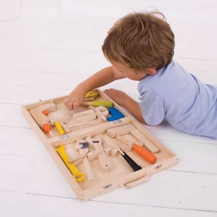 Bigjigs Toys - Wooden case with tools