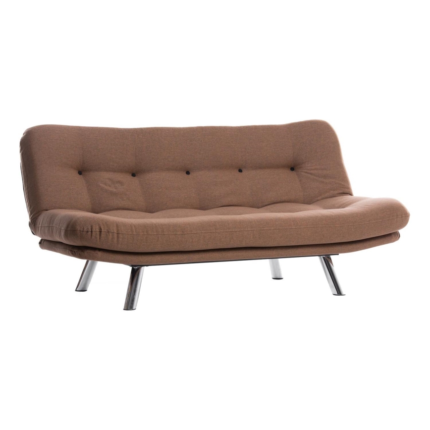 BINA Two-Seater Sofa Bed, Light Brown