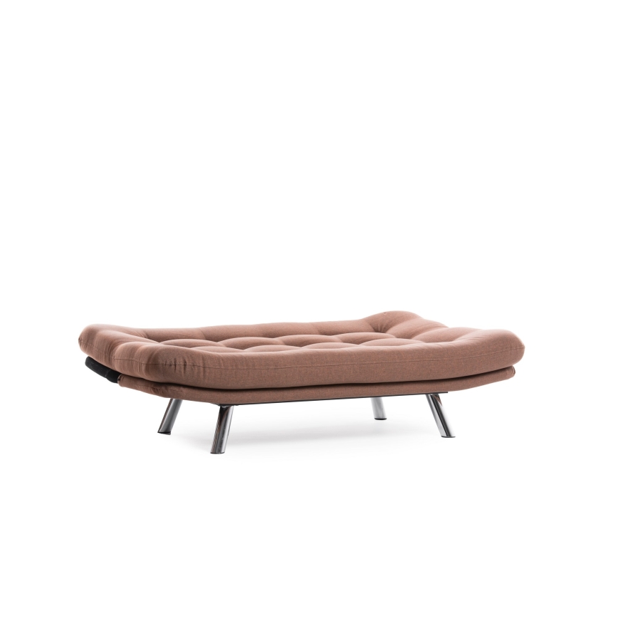 BINA Two-Seater Sofa Bed, Light Brown