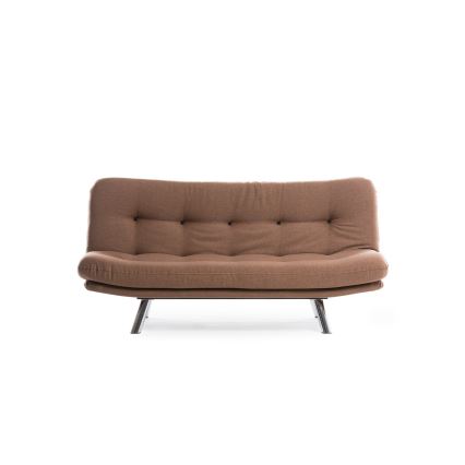 BINA Two-Seater Sofa Bed, Light Brown
