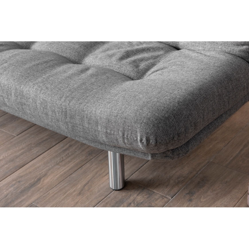 BINA two-seater sofa bed, light grey