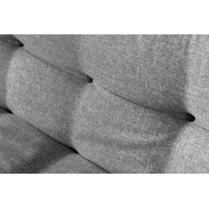 BINA two-seater sofa bed, light grey