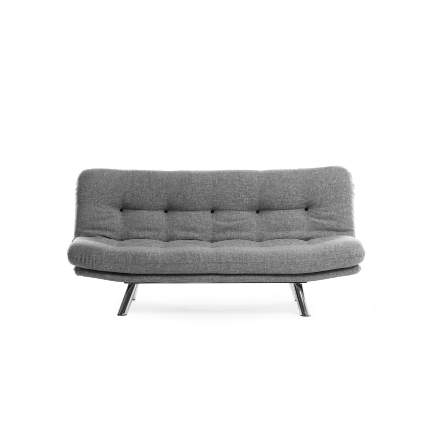 BINA two-seater sofa bed, light grey