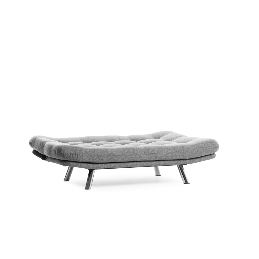 BINA two-seater sofa bed, light grey