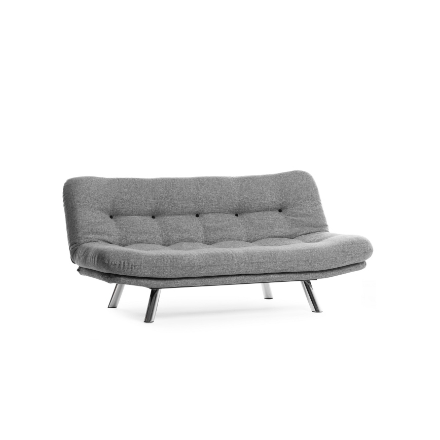 BINA two-seater sofa bed, light grey
