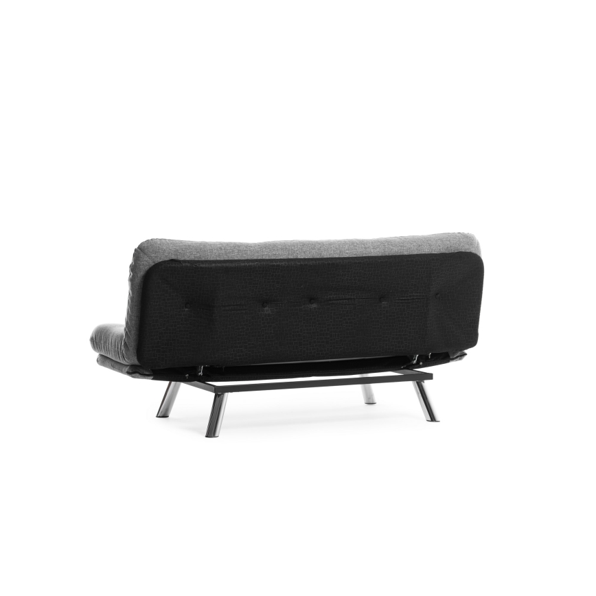BINA two-seater sofa bed, light grey