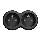 Black 2x 10A Socket Splitter