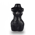 Black Ceramic Vase, 30 cm