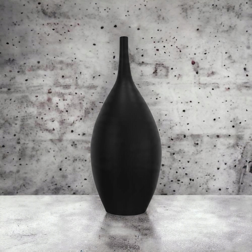 Black Ceramic Vase 47 cm