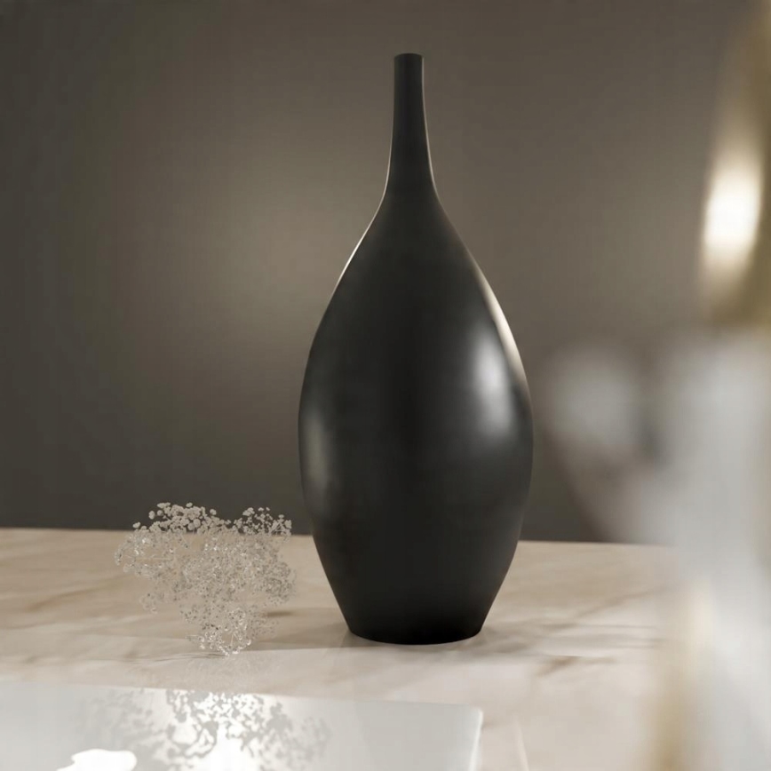 Black Ceramic Vase 47 cm