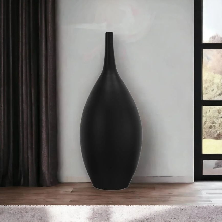 Black Ceramic Vase 47 cm