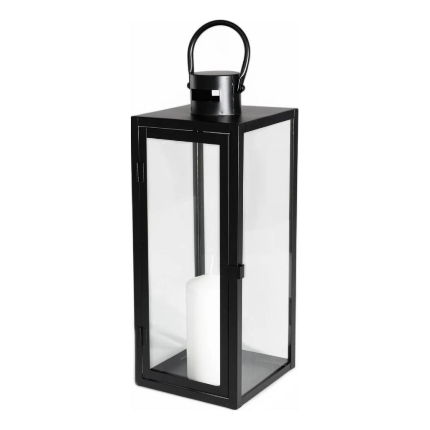 Black Decorative Lantern, 38 cm