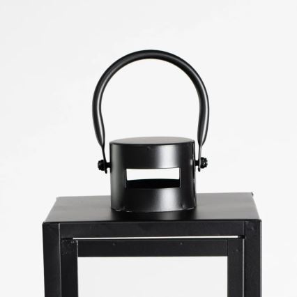 Black Decorative Lantern, 38 cm