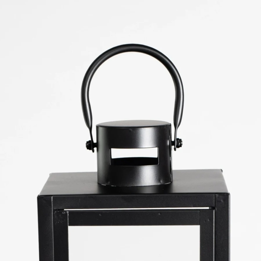 Black Decorative Lantern, 38 cm